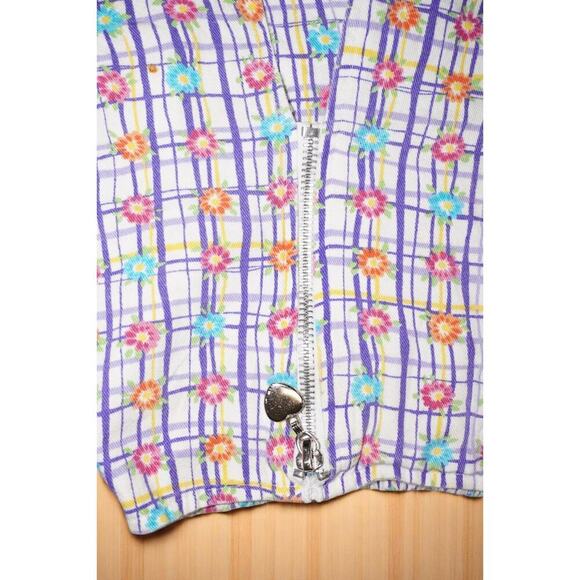 Vintage Fame Kids Floral Zip Skirt - Made in USA - Size 7/8 - Picture 2 of 5